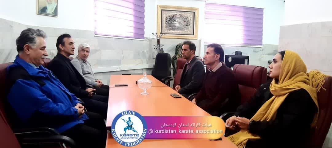 دیدار رئیس هیات کاراته استان از   شهرستان قروه